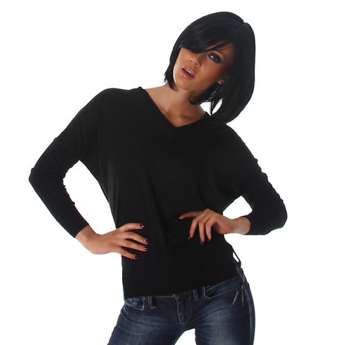 Basic langarm shirt pullover - langarm,